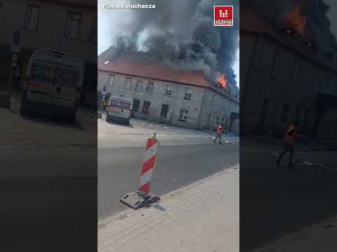 Pożar kamienicy w Kamieńcu Ząbkowickim
