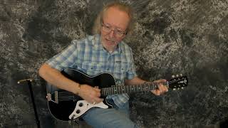 Video thumbnail for 1964 Aldens by Harmony H45 Black Mars Stratotone by Lawman Guitars