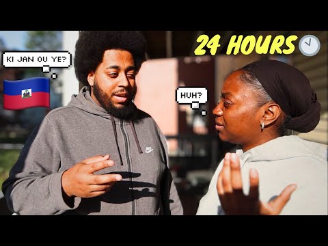 Puerto Rican Boyfriend Speaks Haitian Creole For 24 Hours! *CRINGE*