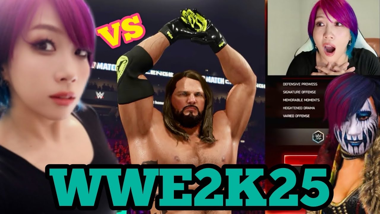 【WWE2K25】AJスタイルズvs ASUKAが実現🔥
