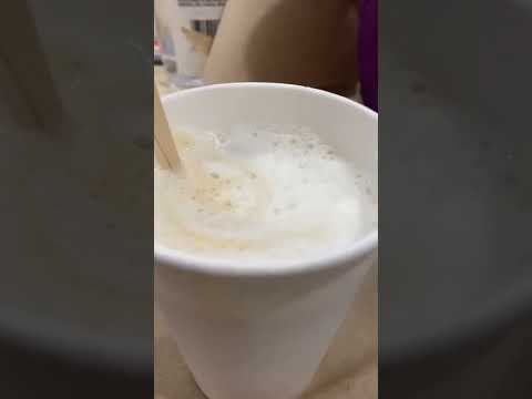Milk foam in my cappuccino with swiss delice  #shorts #swissdelice #chocolate #cappuccino  #hazelnut