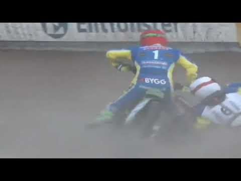 PETER LJUNG CRASH Vetlanda Speedway vs Dackarna Malilla Elitserien 2020