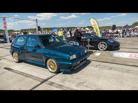 1300HP Don Octane VW Golf 2 Rallye R30 Turbo 0-315 KM/H Accelerations