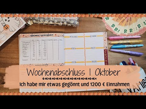 Wochenabschluss 1 Oktober🎃 Ich habe mir etwas gegönnt und 1200 € Einnahmen🎃 Geld Sparen