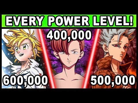 All 7 Sins and Their Power Levels Explained! (Seven Deadly Sins / Nanatsu no Taizai)