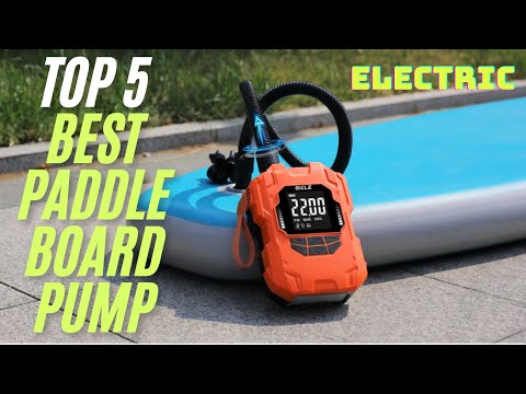 BAVIZZN 22PSI Electric SUP Pump, 12V DC Car Powered Paddle Board Pump with Accurate LCD Gauge & Reliable Auto-Off, Dual Stage Inflation for Paddleboards, Boats, Kayaks, Air Mattresses & Inflatables video review thumbnail