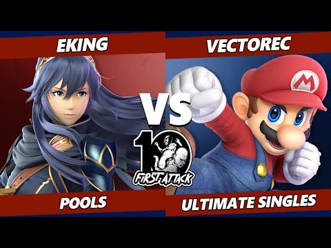 First Attack 2022  - EKING (Lucina) Vs. Vectorec (Mario) Smash Ultimate Tournament