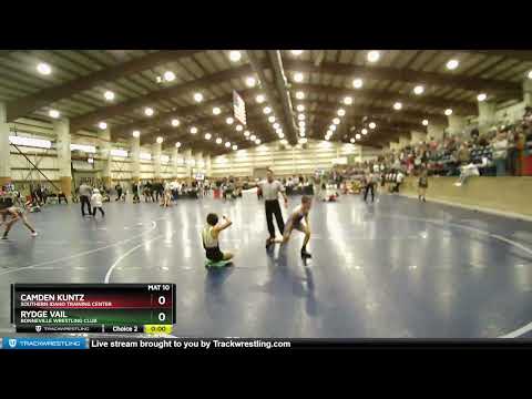 97 Lbs Cons. Round 5 - Rydge Vail, Bonneville Wrestling Club Vs Camden Kuntz, Southern Idaho Train