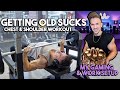 GETTING OLD SUCKS | MY WORK & GAMING SETUP | CHEST & SHOULDER WORKOUT