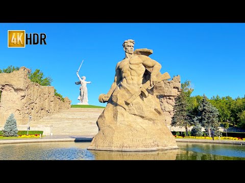 Volgograd (Stalingrad) Russia | Mamayev Kurgan - Walking tour - HDR 4k