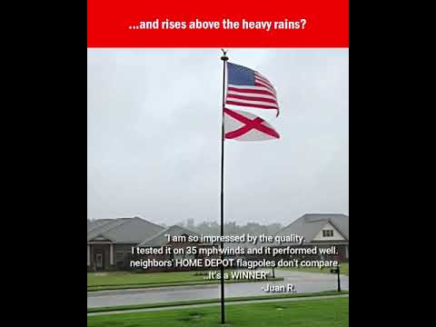 Hurricane-Proof Telescoping Flagpole