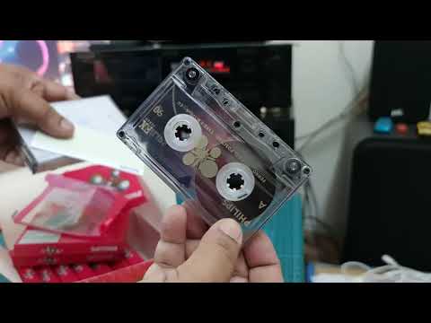 Philips audio cassette made in India in the year 2004.