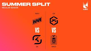 [LIVE] 🔴 LEC SUMMER SPLIT - SK vs NAVI | MKOI vs GX - W3D2 - BO3