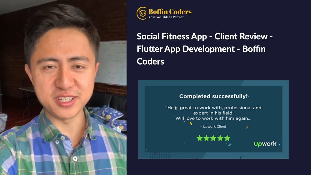 Social Fitness App - Client Review - Flutter App Development - Boffin Coders