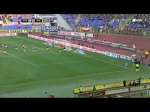 Roma Siena 2-1 Ampia Sintesi Highlights Gol SKY HD 22a Giornata 31-01-2010