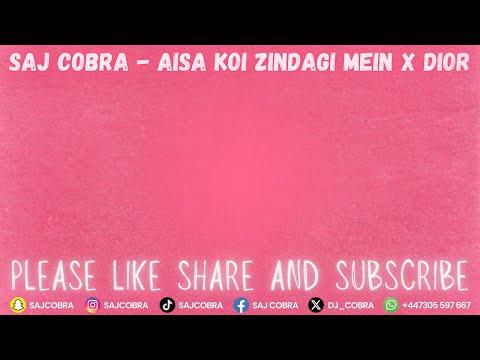 AISA KOI ZINDAGI MEIN | DIOR | SAJ COBRA | MK | ALKA YAGNIK | CHRYSTAL | THE LATEST HINDI REMIX 2025