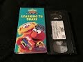 Opening Closing To Sesame Street Kids Guide To Life Learning To Share 1996 VHS