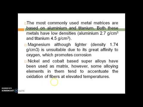 Metals as matrix materials