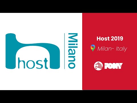 HOST Milano 2019 International Hospitality Exhibition - PONY SPA