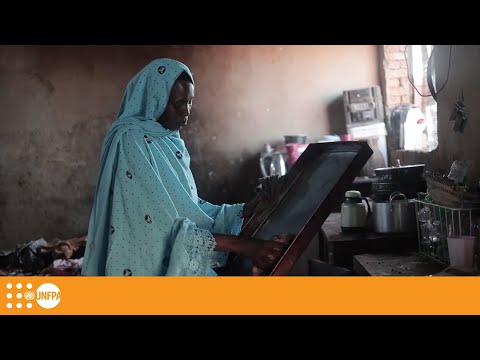 Displaced mother supports six children in Sudan