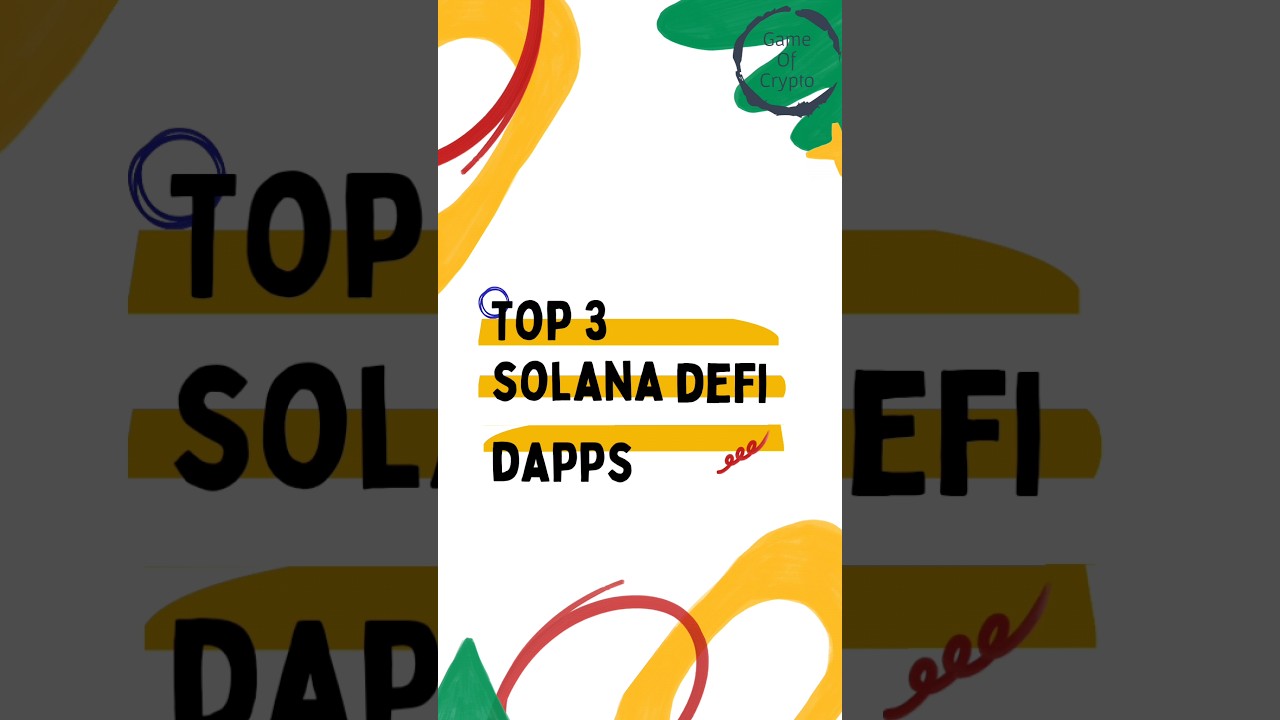 Top 3 Solana DeFi Dapps #solana #defi #dapp #Marinadefinance #lido #solend