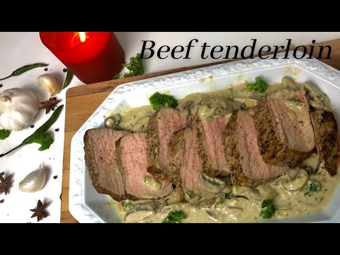 Beef Tenderloin with Mushroom Sauce Recipe | House of...