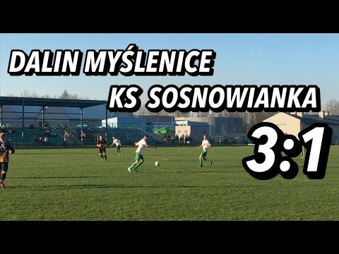 Mecz drużyn Dalin Myślenice - Sosnowianka Stanisław Dolny 3:1 - 01.04.2017 - relacja KMY.pl