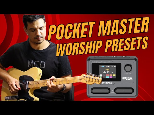 Vídeo relacionado con SONICAKE Pedal de guitarra multiefectos 9 Módulos de efectos 100 Presets 20 Amp/Cab Procesador de efectos para guitarra OTG USB Interfaz de audio BT con APP Pocket Master (Negro)