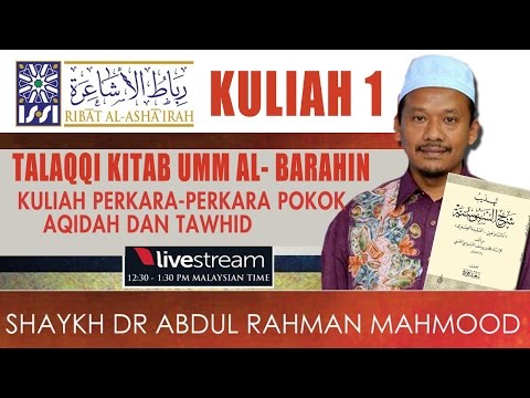 KULIAH 1 - TALAQQI KITAB UMM AL-BARAHIN