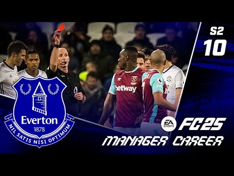 ONE GAME, TWO RED CARDS & A 30 YARD FREE KICK!! FC 25 EVERTON CAREER MODE S2 EP10