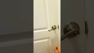 Unlocking an interior closet door