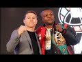 ILUNGA MAKABU SIZES UP CANELO IN FIRST FACE TO FACE; BOTH SHOW RESPECT AHEAD OF CRUISERWEIGHT FIGHT