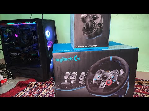 Logitech G29 Steering Wheel and Gear Shifter Unboxing and Setup | Logitech  G Hub