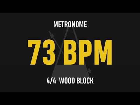 73 BPM 4/4 - Best Metronome (Sound : Wood block)