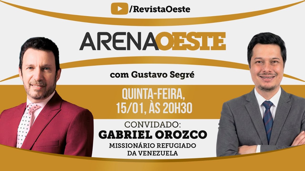 ARENA OESTE #34 – GABRIEL OROZCO, MISSIONÁRIO REFUGIADO DA VENEZUELA