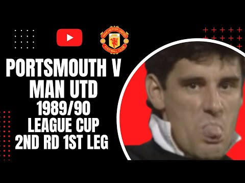 Man Utd v Portsmouth 1989/90 League Cup 2nd Rd 1st Leg