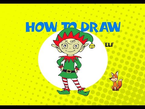 How to draw a Christmas Elf – STEP BY STEP ART GUIDE – ART LESSON ...