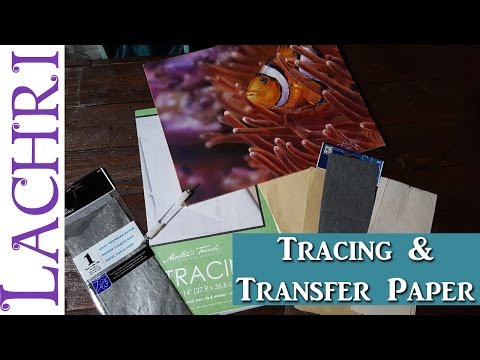 How to use tracing and transfer paper - acrylic painting tips w/ Lachri