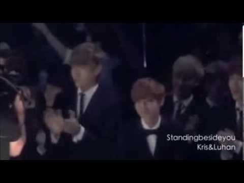 [FANCAM]131122 MAMA- EXO watching KAI Solo