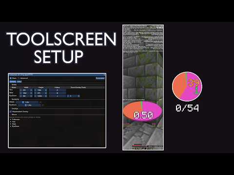 How to set up Toolscreen for Minecraft Speedrunning