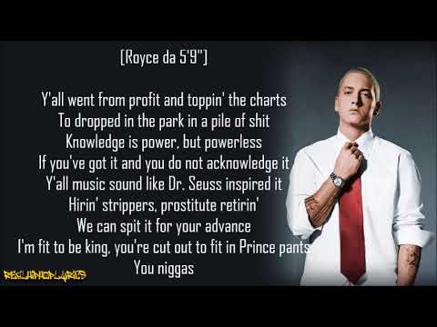 Eminem - Not Alike ft. Royce da 5'9" (Lyrics)