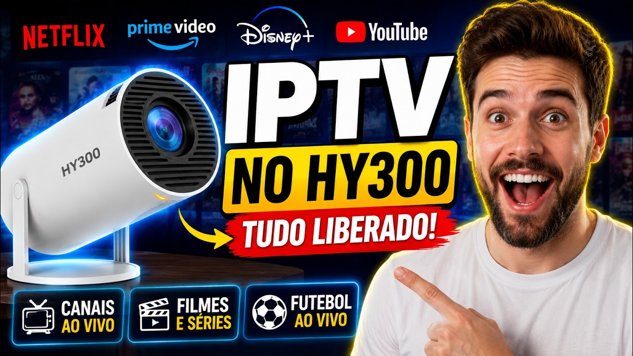 📽️ IPTV NO HY300: O MELHOR APP PARA ASSISTIR TV, FILMES E FUTEBOL