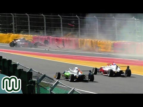 Italian F4 & Euroformula Open 2023: Pileup Crash, Incident & Action at Spa-Francorchamps
