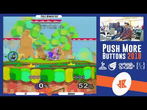 [Melee Singles Pools WR1] TD(Icies) vs Amanze(Marth/Samus) [Push More Buttons 2018