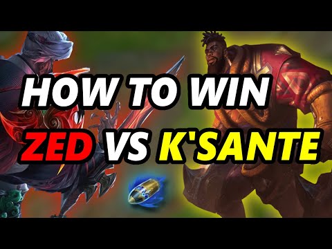 How to Play Zed vs K'Sante (Challenger Zed's Tips)