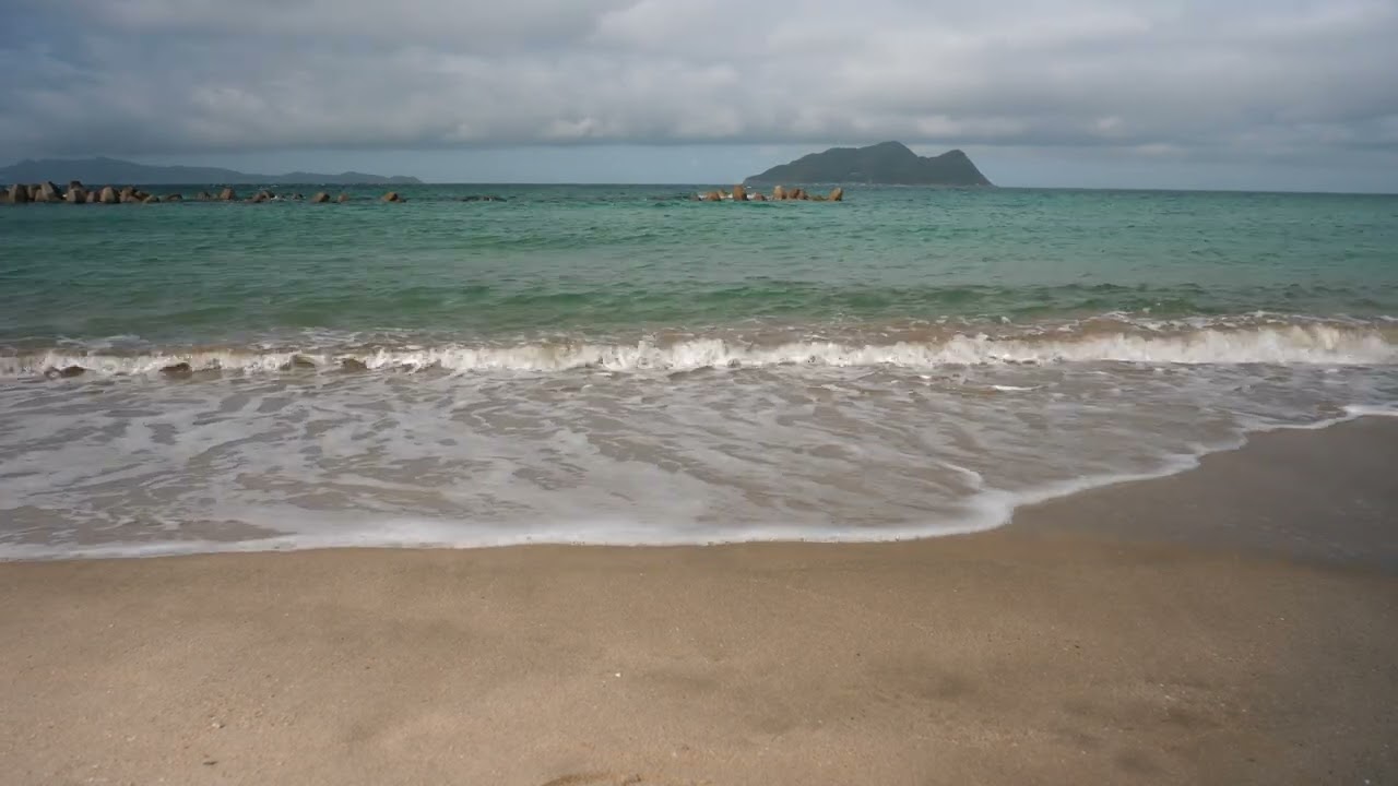 海と砂浜／sea ​​and beach／w0138