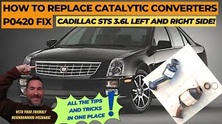 Replace catalytic converters on GM 3.6L V6. (fastest, easiest way)