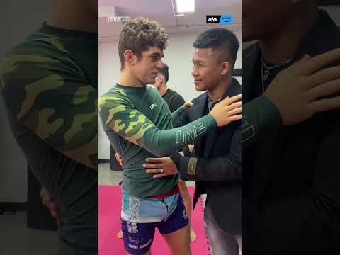 The Iron Man" surprises Mikey Musumeci backstage! 🙌