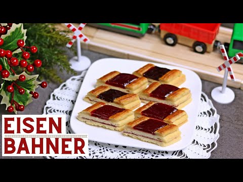 EISENBAHNER KEKSE - EISENBAHNER PLÄTZCHEN - MARZIPAN PLÄTZCHEN - WEIHNACHTSBÄCKEREI REZEPTE