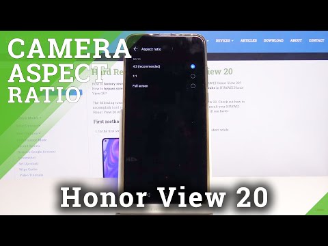 How to Change Aspect Ratio on Honor View 20 - Image's Width and Height